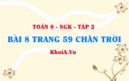 Bài 8 trang 59 Toán 8 Chân trời sáng tạo Tập 2